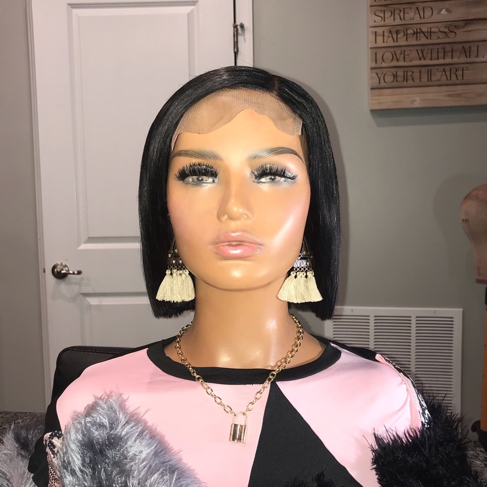 Brazilian Human Hair Wig -Blunt Bob